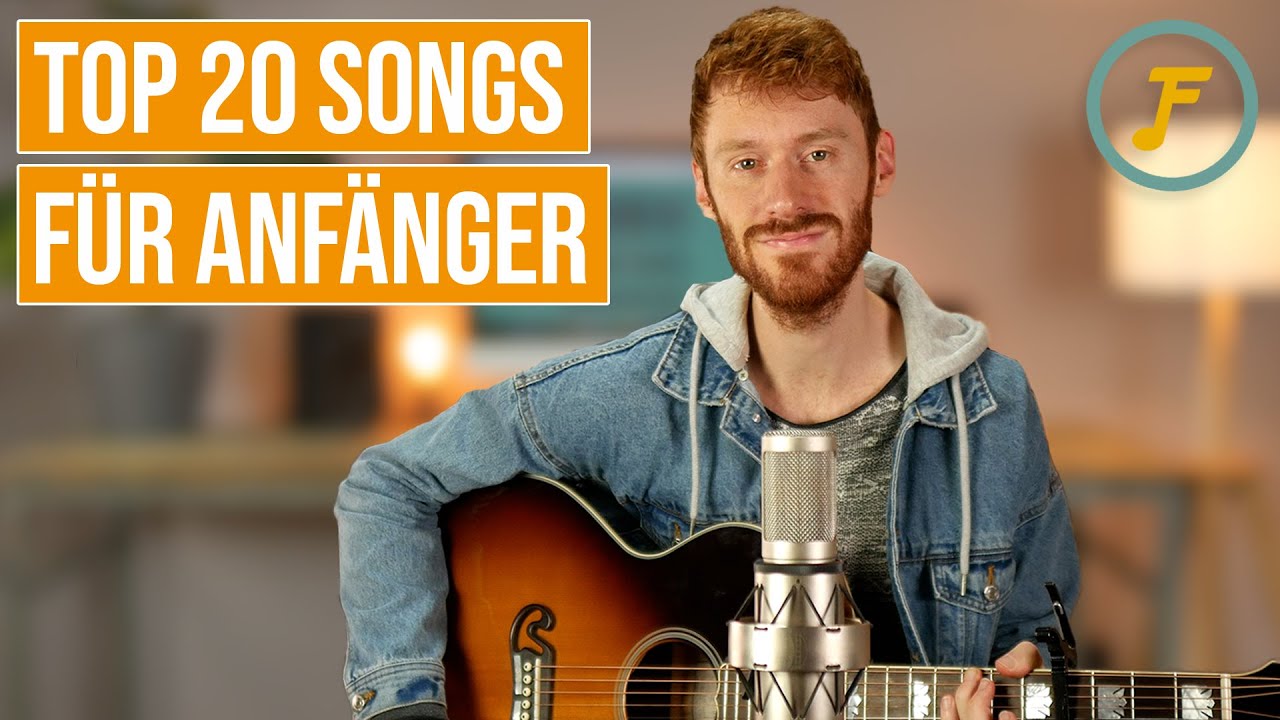 20 Songs für Anfänger mit Gitarre und Gesang