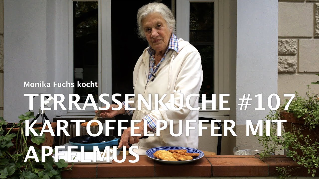 Kartoffelpuffer mit Apfelmuss - Terrassenküche #107