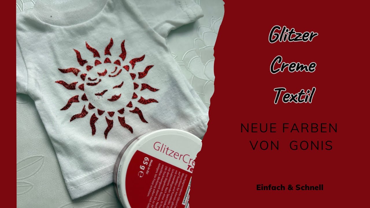 Neue Farben von GONIS - GlitzerCreme Textil 