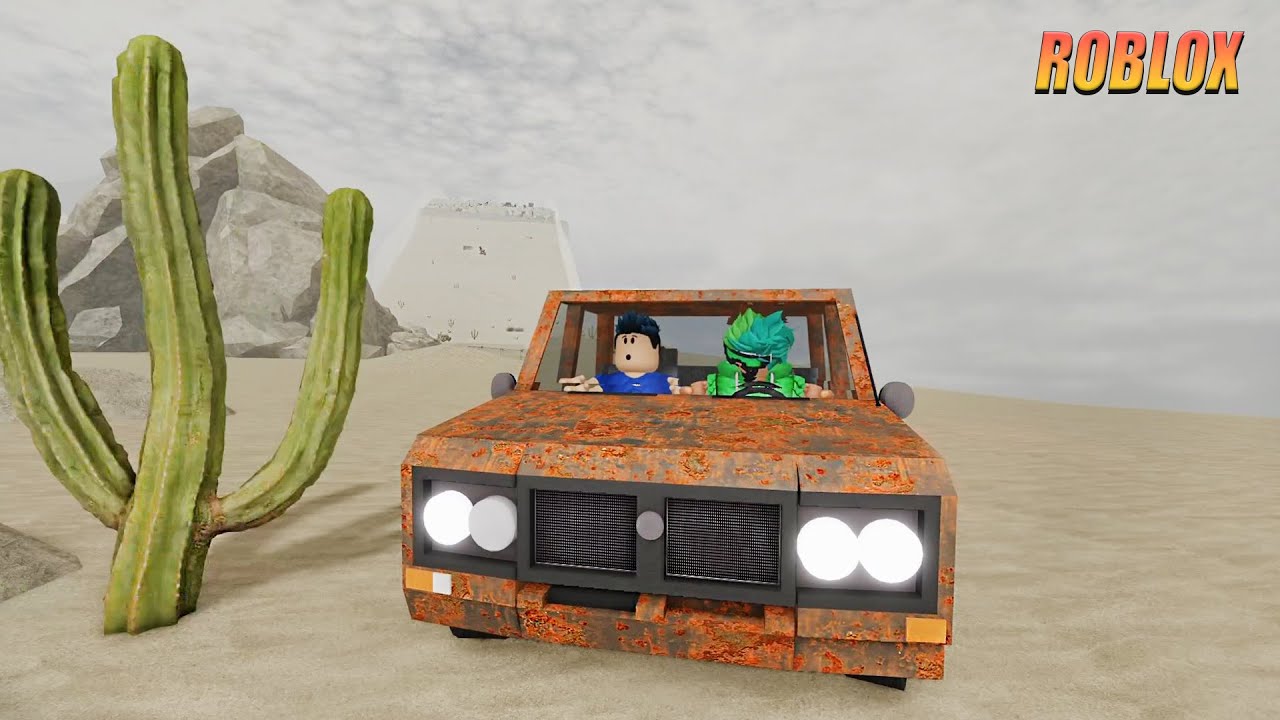 &Ccedil;&Uuml;R&Uuml;K HURDA ARABA İLE YOLUN SONUNA VARMAK !! | ROBLOX DRIVE CARS DOWN A HILL !!