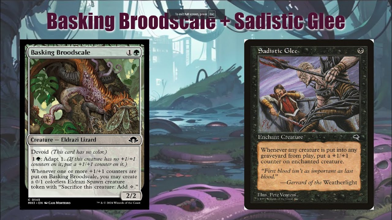 New Pauper combo from MH3 Basking Broodscale combo CC's #8 *Now banned in pauper :(