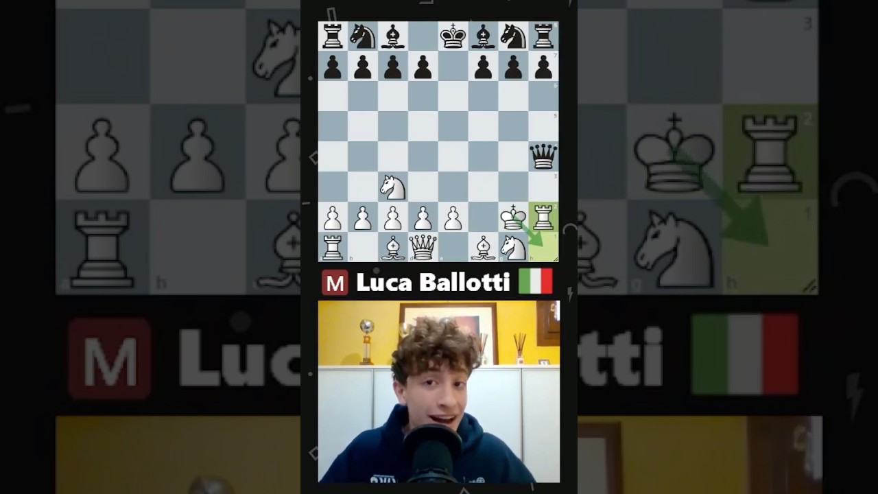 Il GAMBETTO pi&ugrave; IRRISPETTOSO☠️ #scacchi #lucaballotti