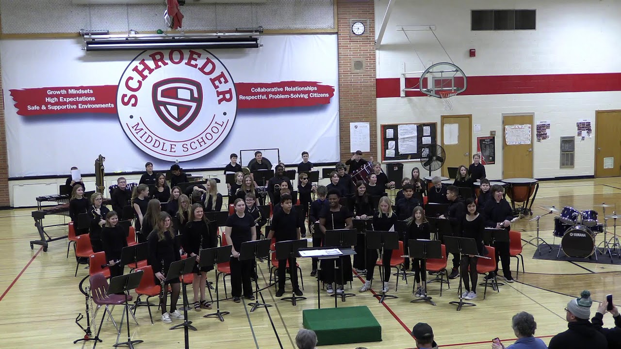 Schroeder MS 6th grade band concert
