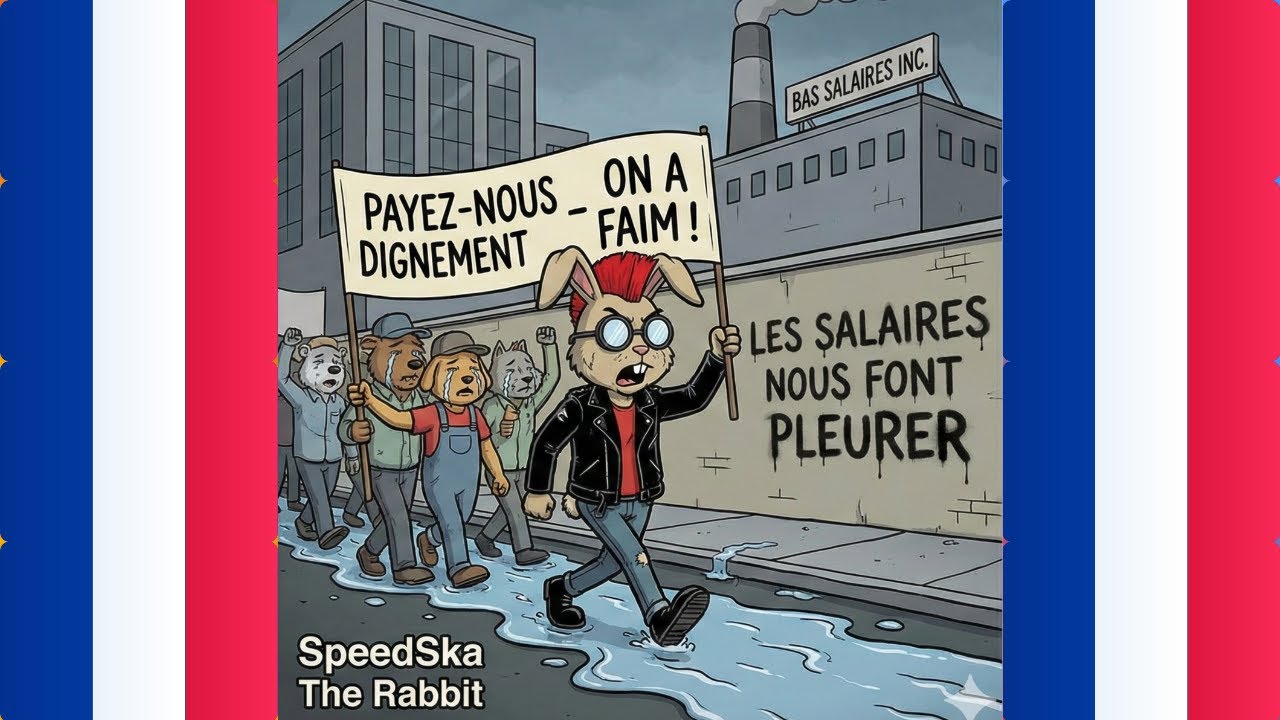 LES SALAIRES NOUS FONT PLEURER !!! - SpeedSka The Rabbit | SkaPunkCore Officiel 🎸🐰