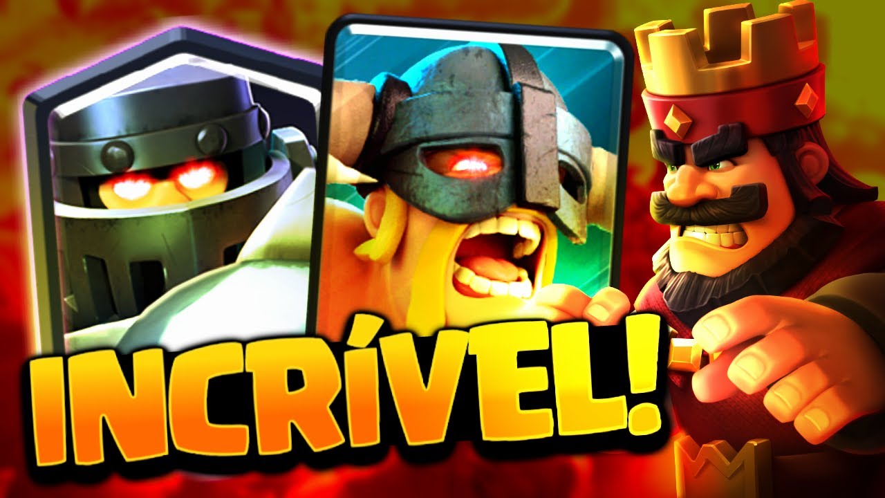 NOVO DECK DE MEGACAVALEIRO COM BÁRBAROS DE ELITE NO CLASH ROYALE!