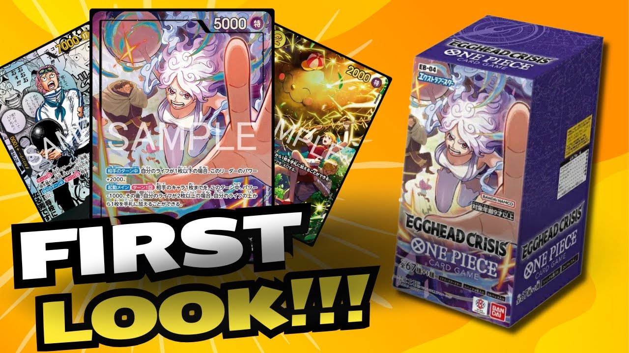 *LET'S HAVE A FIRST LOOK AT JPN EB-04 BOX!!*  [EGGHEAD CRISIS] One Piece Card Game