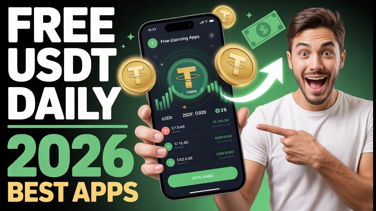 Best Free USDT Earning Apps 2026 for Fast Daily Rewards | Earn Crypto Daily Without Investment.