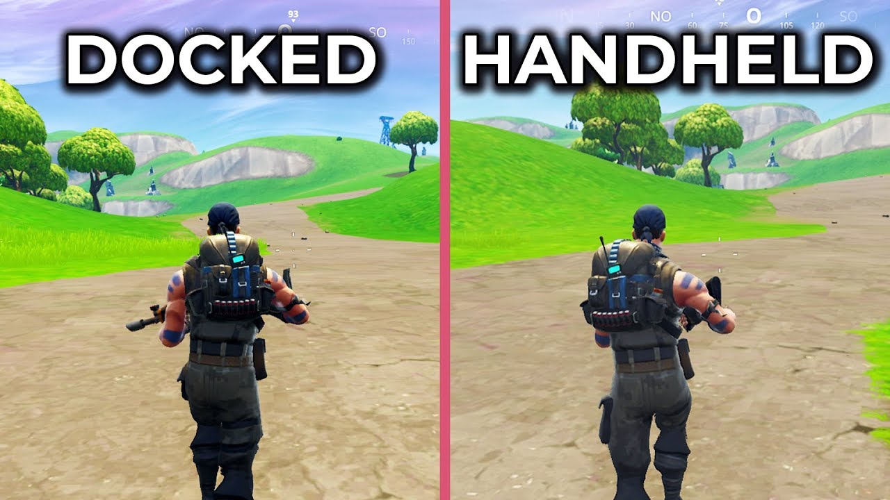 Fortnite – 6.01 Switch Docked vs. Handheld Mode Frame Rate Test & Graphics Comparison