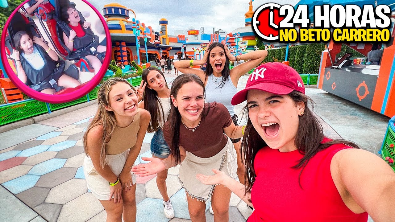 24 HORAS NO PARQUE DE DIVERSÃO * TUDO QUE ACONTECEU! 