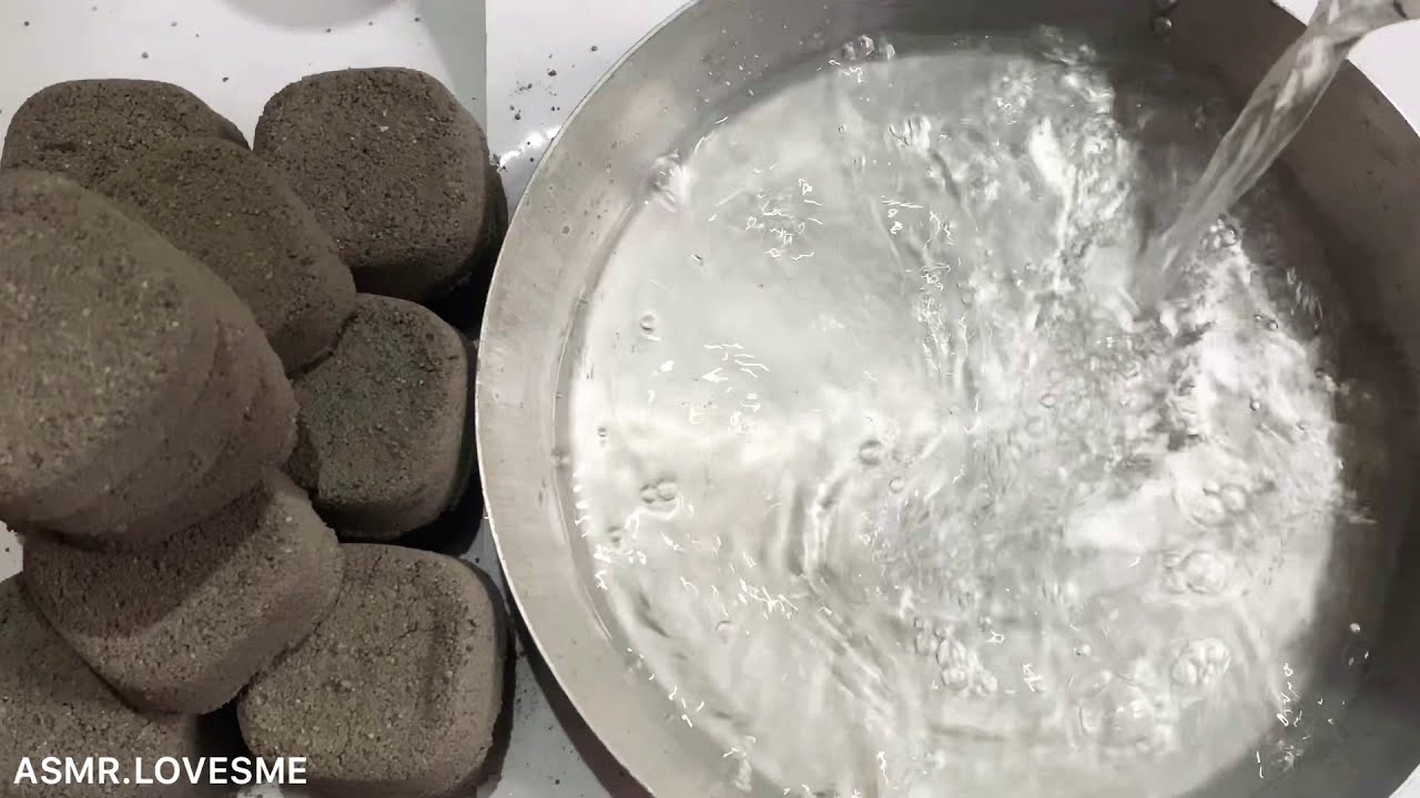 Gritty Sand Crumble/shave into Water-Paste Mixing