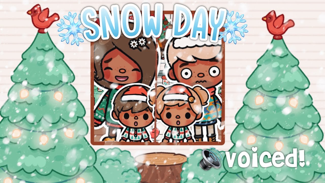 Family Snow Day! *SNOWED IN!!*❄️ ||🔊VOICED|| Toca Life Roleplay 🌎