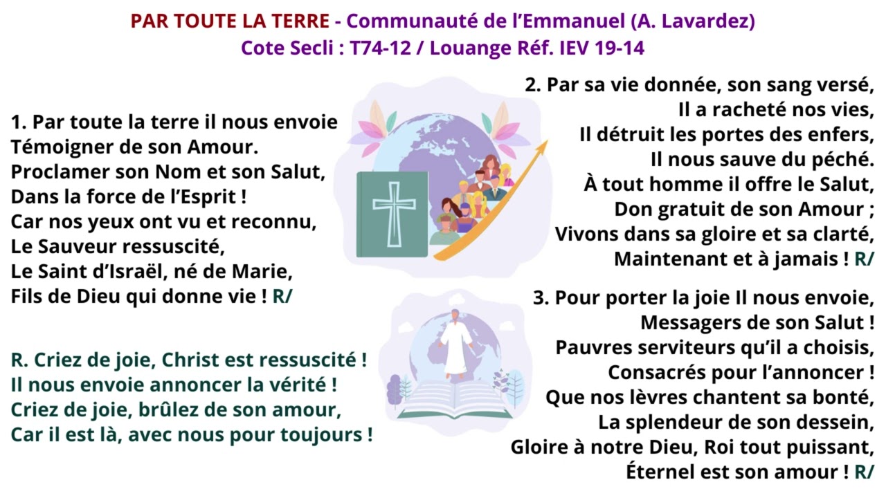 TÉNOR   PAR TOUTE LA TERRE   T74 12