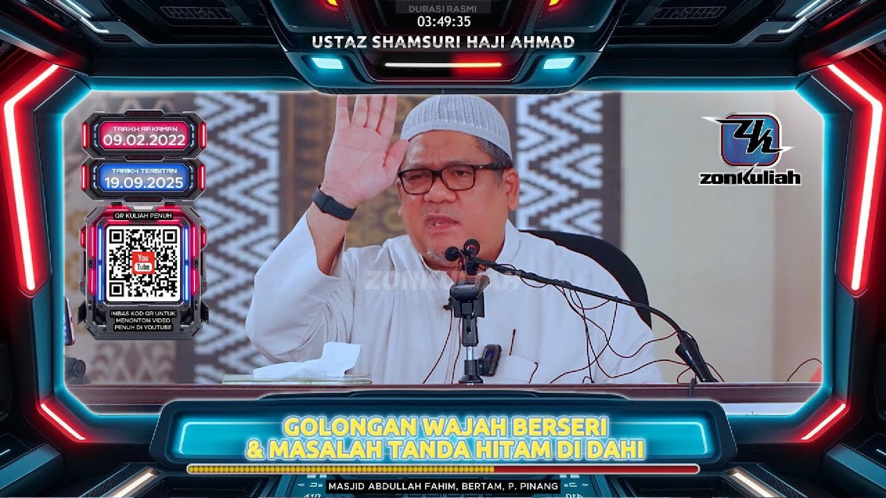 TAZKIRAH : Golongan Yang Akan Dikurniakan Wajah Berseri (Tanda Hitam Di Dahi) - Ustaz Shamsuri Ahmad