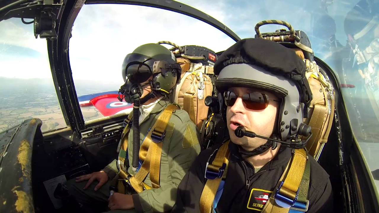A flight in Jet Provost, from taxi to touch down (cockpit dual camera view)