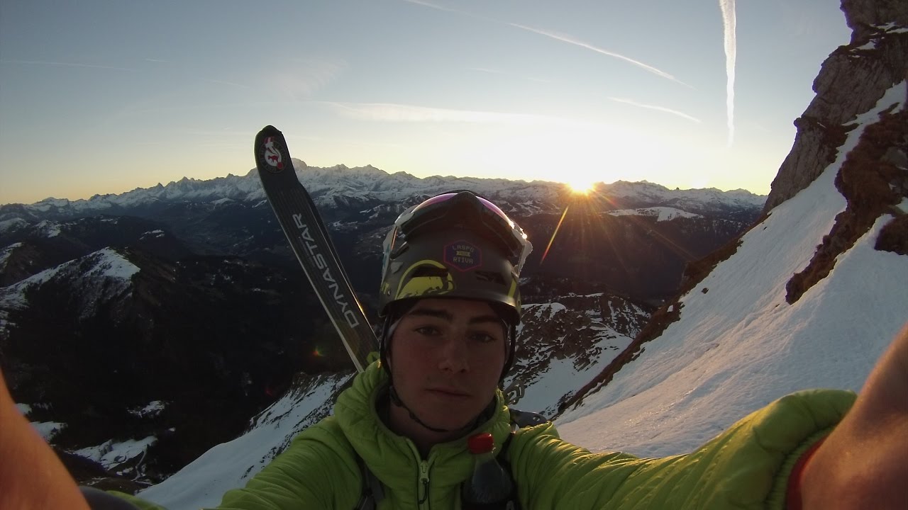 Face Nord Est du Mont Charvin &agrave; Ski