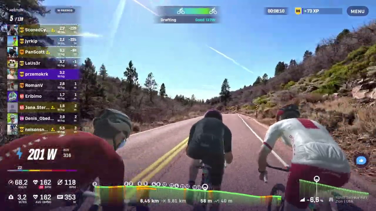 Rouvy.US NP Series.Stage7.Race B.Finished 3th