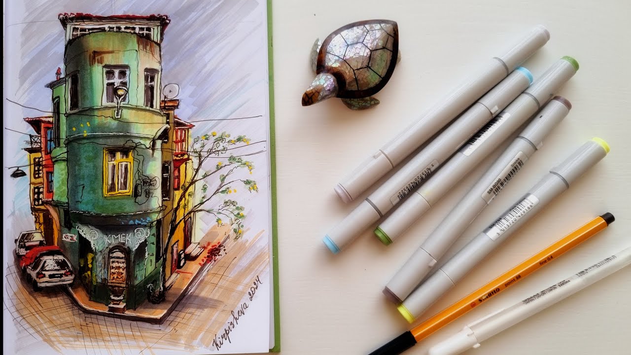 Master Urban Sketcher Shares Top Colored Marker Techniques for Stunning Results!