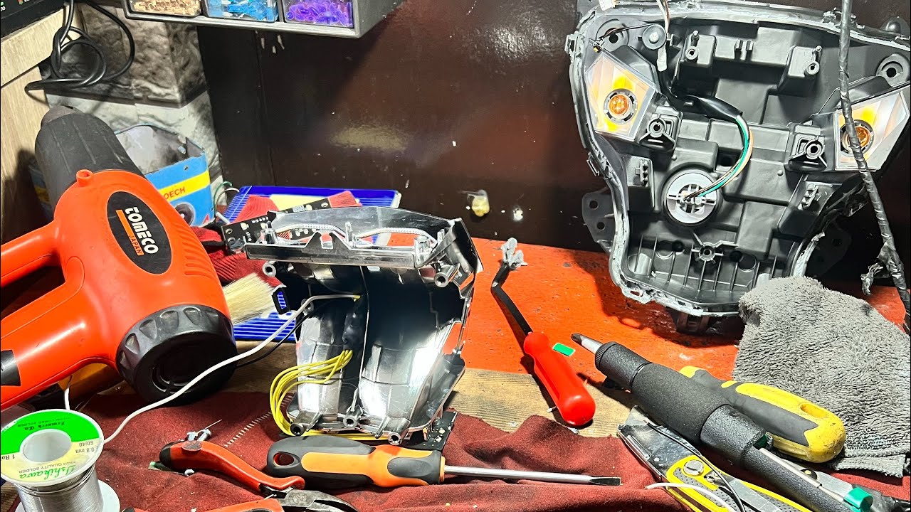 HEADLIGHT REPAIR/MODIFIED RAIDER150 FI