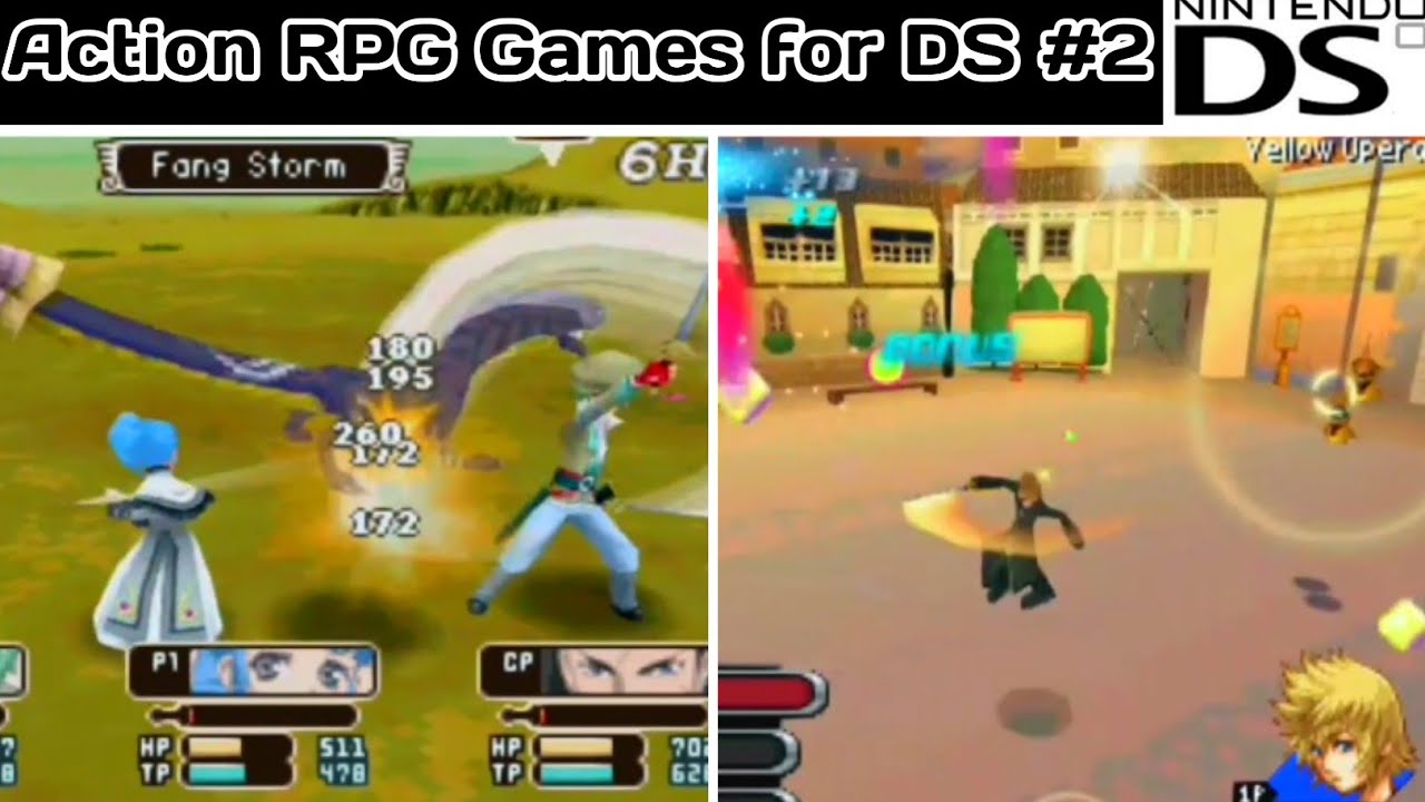 Top 15 Action RPG Games on Nintendo DS ||  Part 2