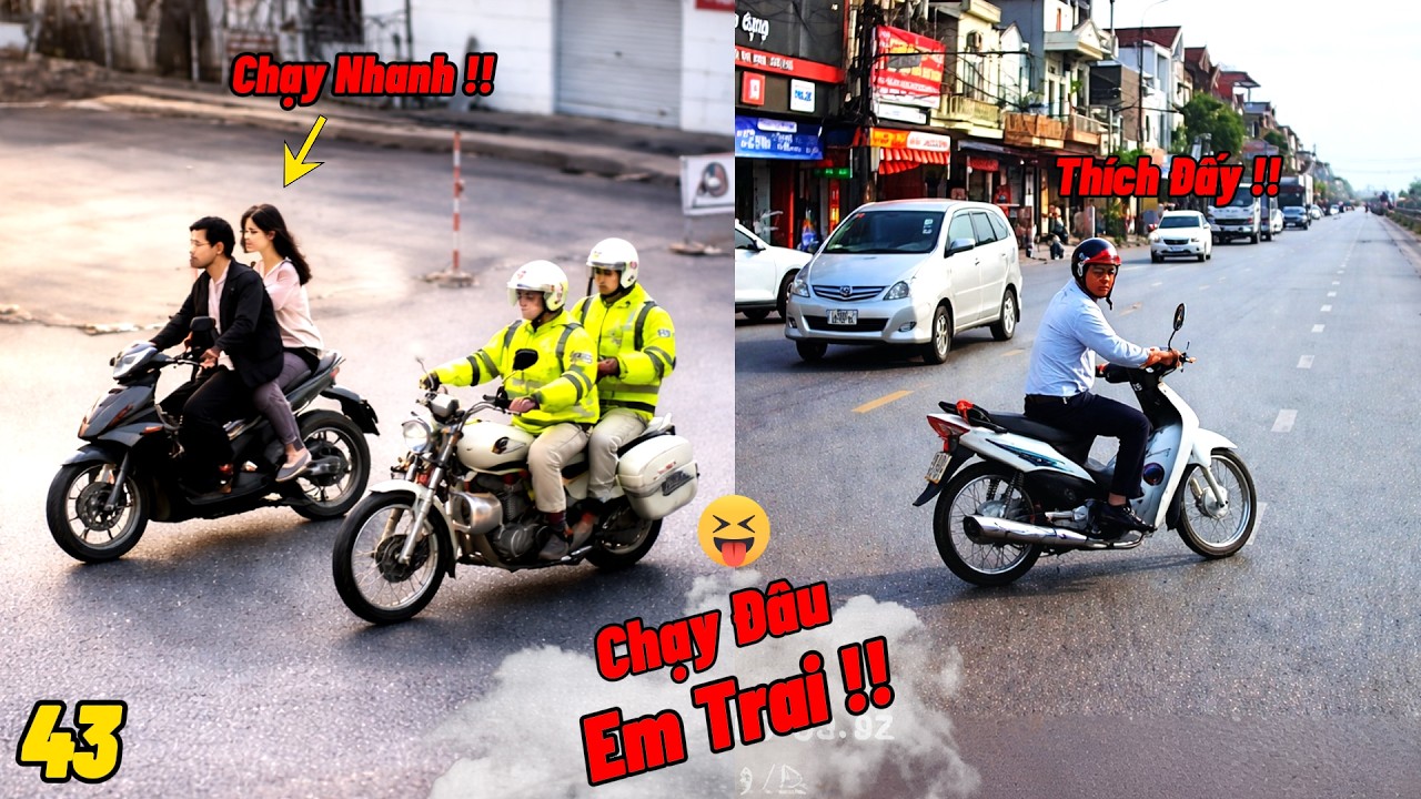 Tình Huống Giao Thông Hài Hước Khi Báo Thủ Chạy Trốn Các Anh Giao Thông / Vui Giao Thông VN