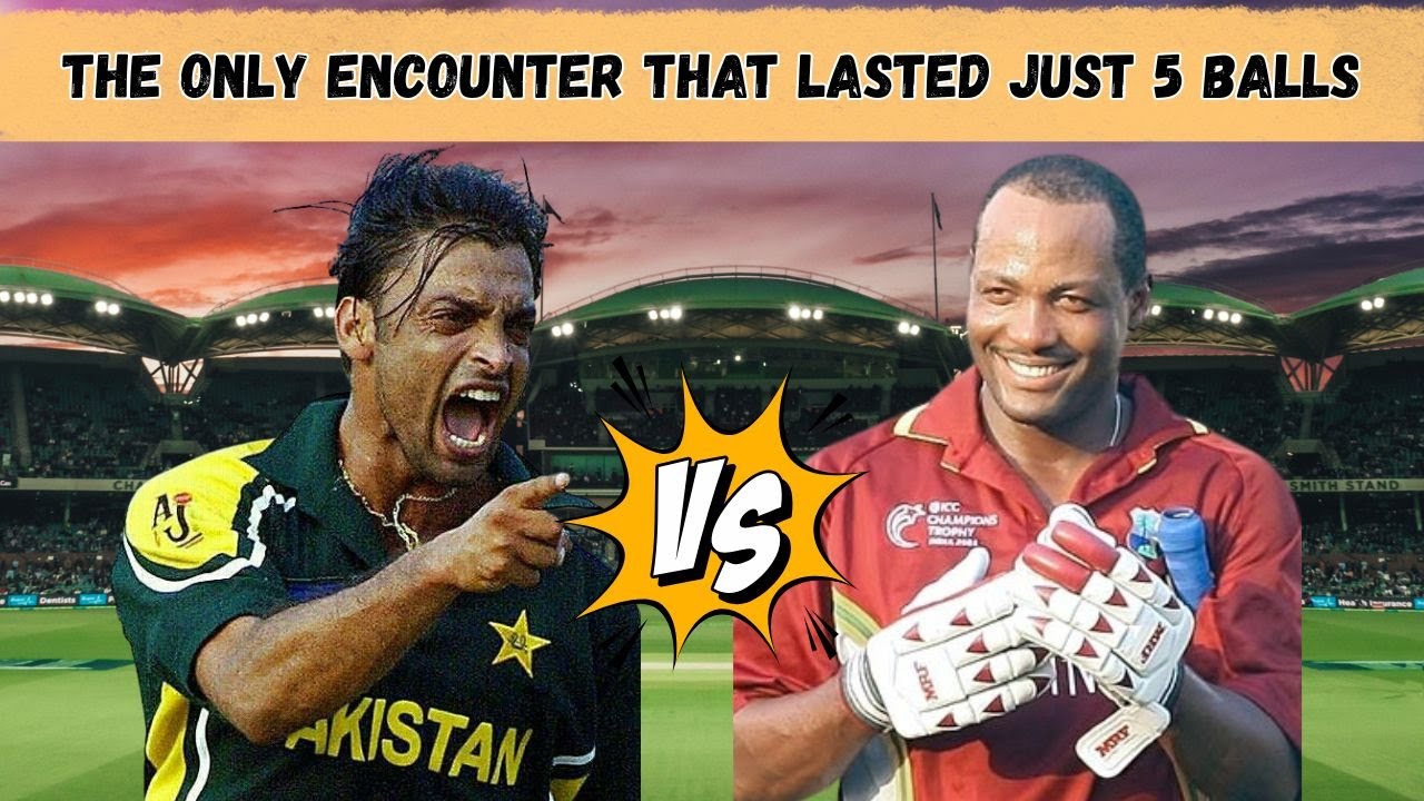 Шоайб Ахтар против Брайана Лары | Единственная встреча | Лара получил травму от Raw Pace
