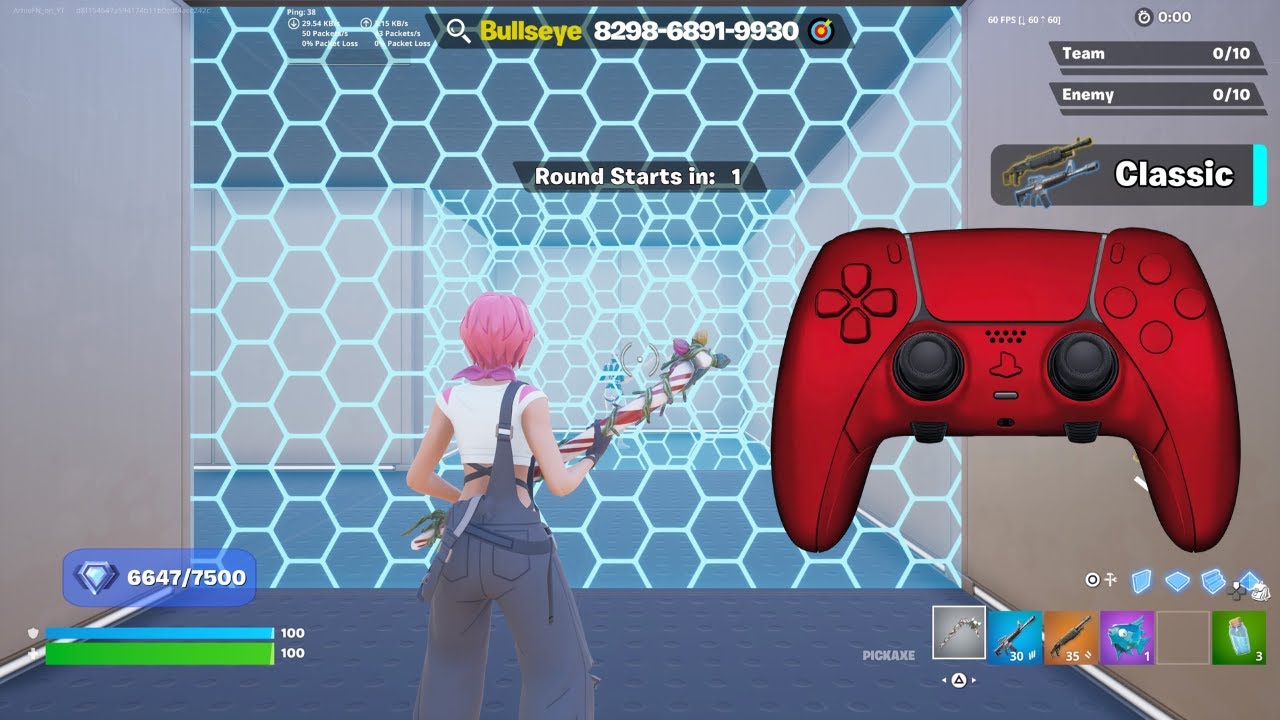 PS5 Controller🎮 Fortnite Piece Control 1v1🎯 Gameplay