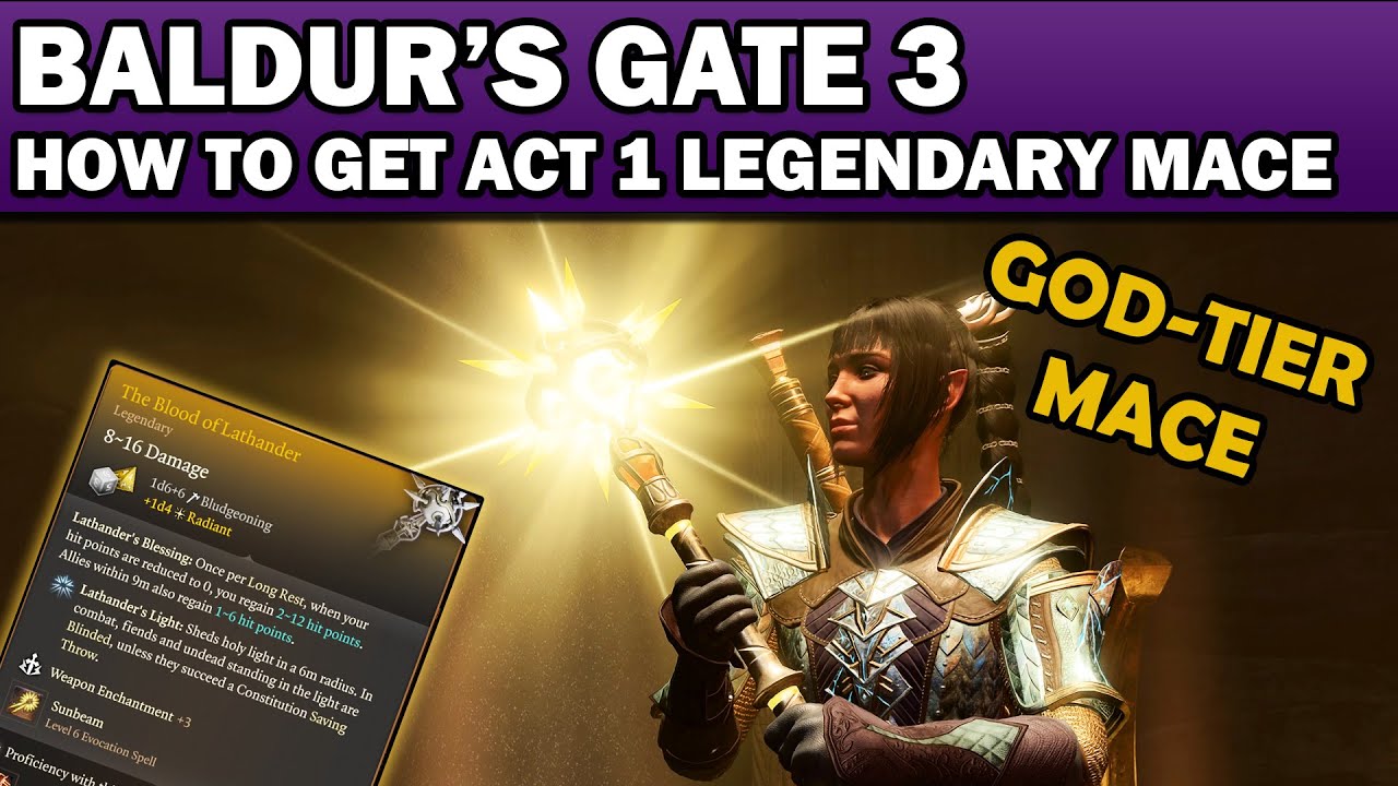 Baldur's Gate 3: How to Get The Blood of Lathander - Legendary Mace (Mountain Pass - ACT 1)