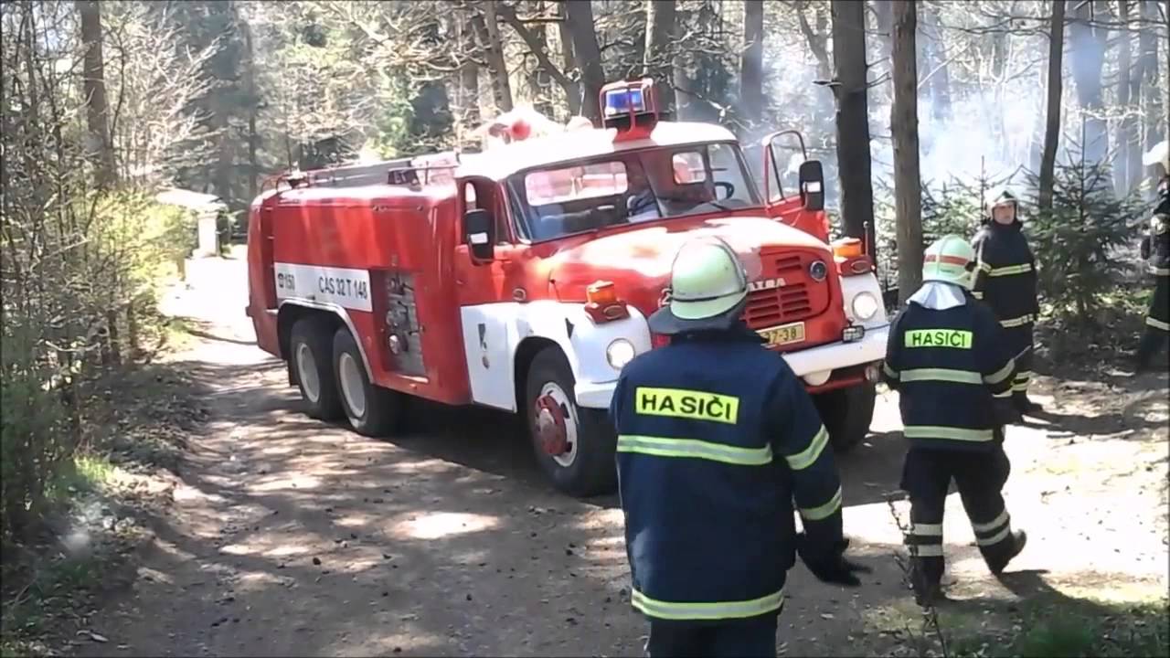 Výjezd JSDH Zbiroh - Požár lesní hrabanky Chotětín