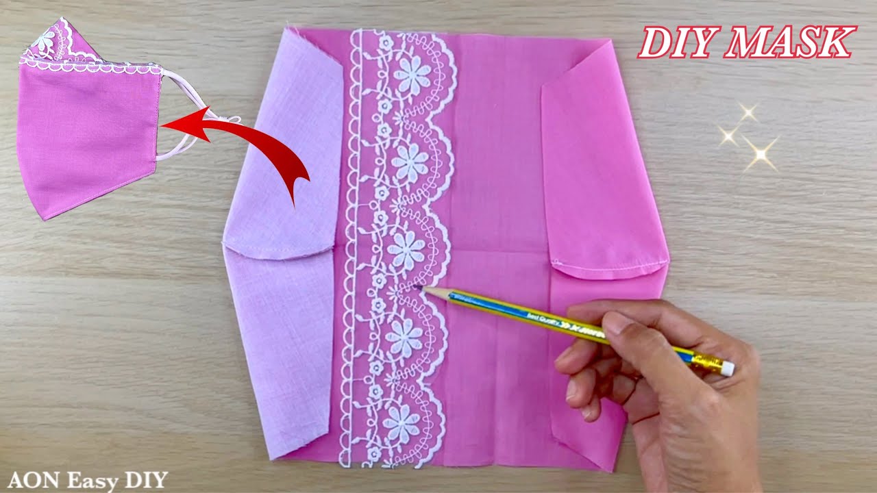 New Style Beautiful Mask | DIY Breathable Face Mask Easy Pattern Sewing Tutorial | NO FOG ON GLASSES