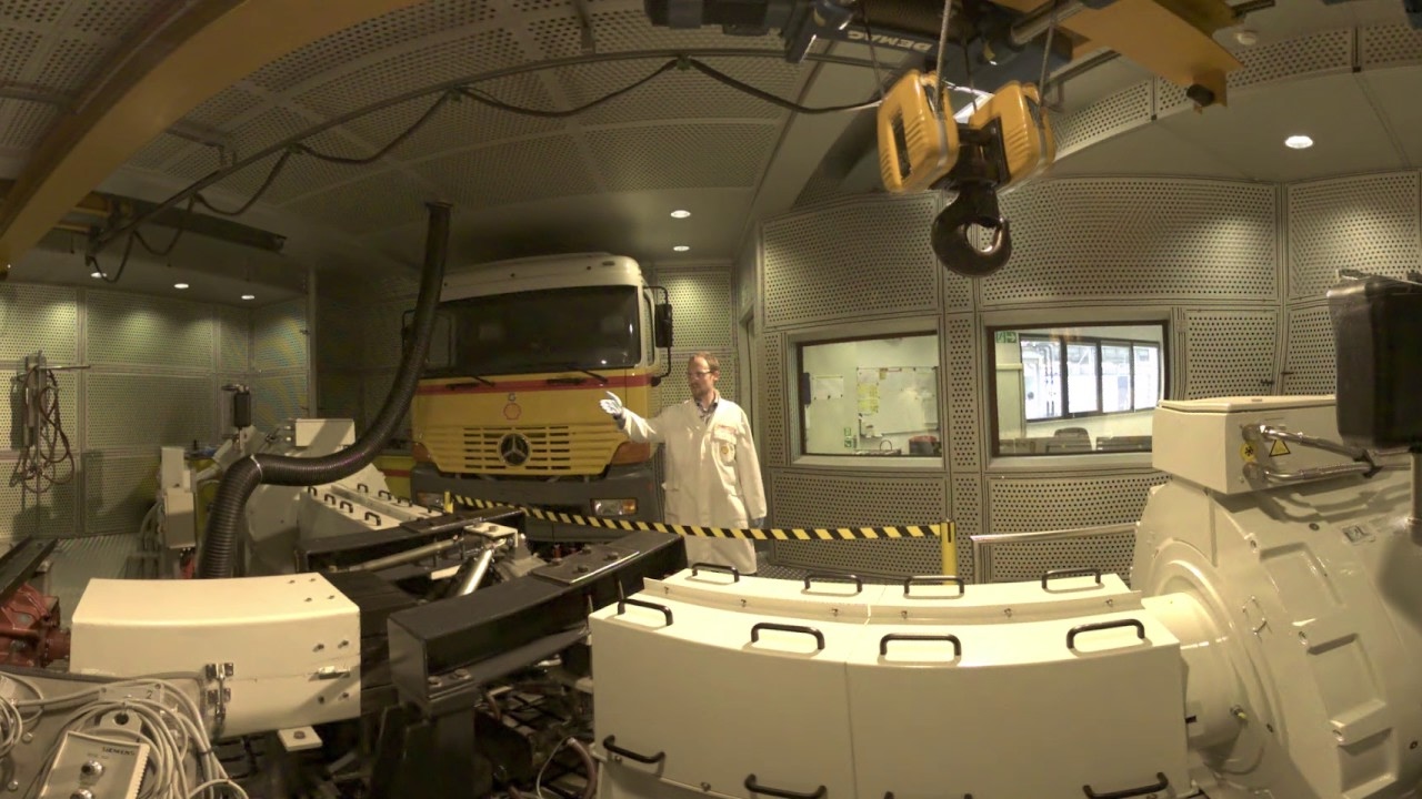 Shell Technology Center Hamburg virtual Tour 360 - Driveline Test Rig