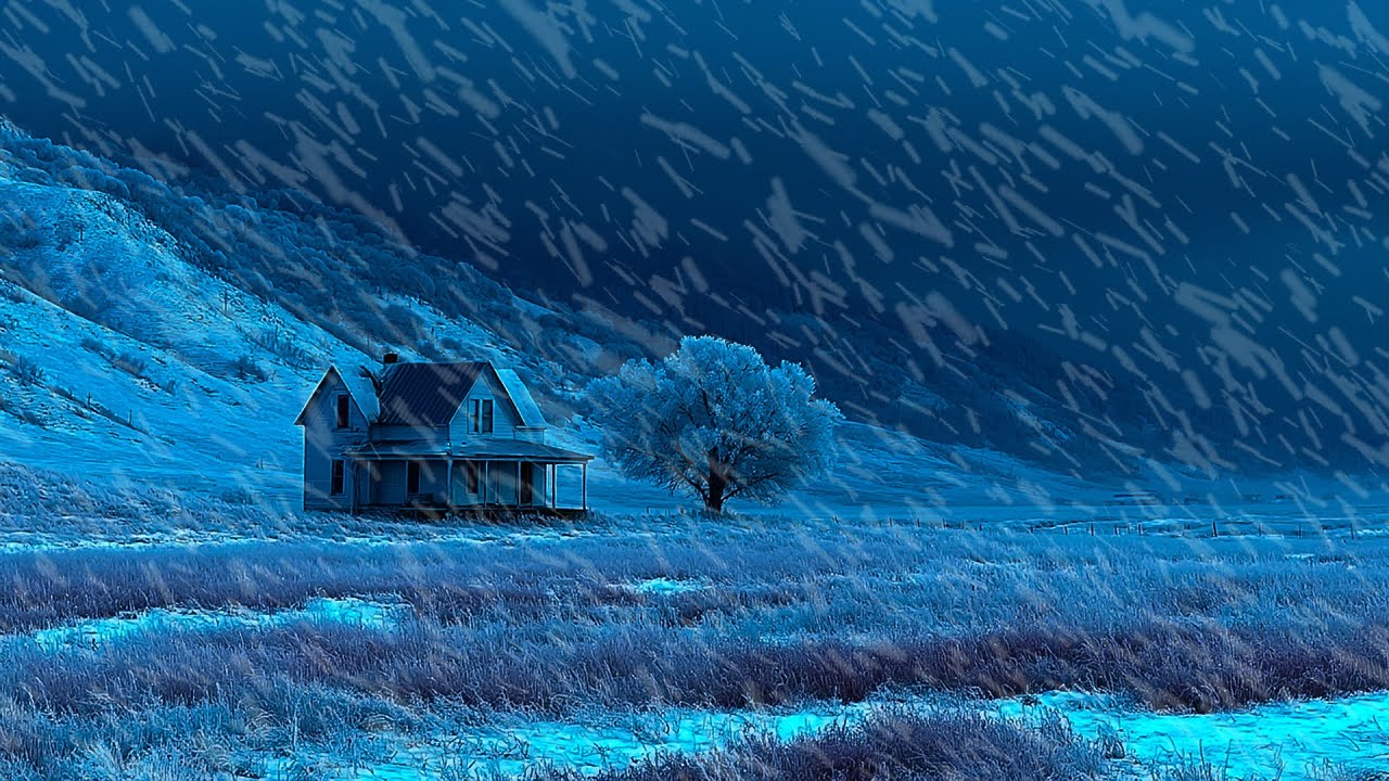 Relax Fast with Blizzard Ambience | Snowstorm Sounds for Sleeping and Mental Peace 😴 | DEEP SLEEP
