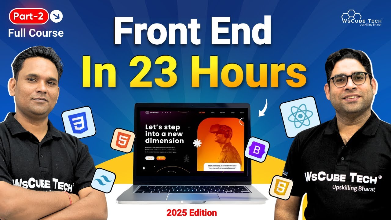 Frontend Web Development Full Course (JavaScript, Bootstrap, Tailwind, React JS) in 23 Hours -Part 2