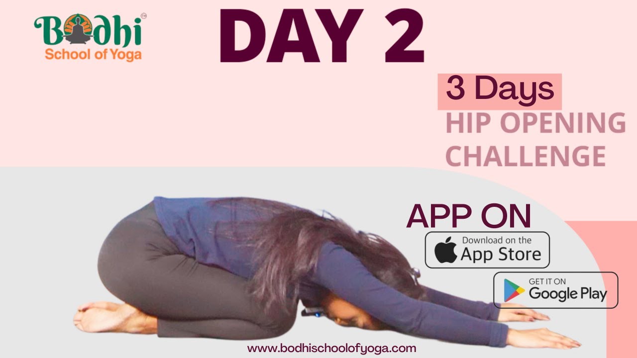 Day 2 Hip Opening Challenge | Bodhi School of Yoga LIVE at 7am