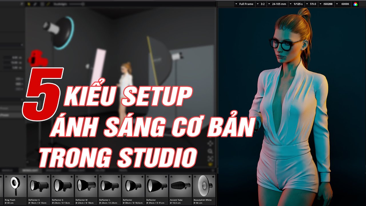 5 Sơ Đồ Bố Trí Ánh Sáng Cơ Bản Trong Chụp Hình Studio