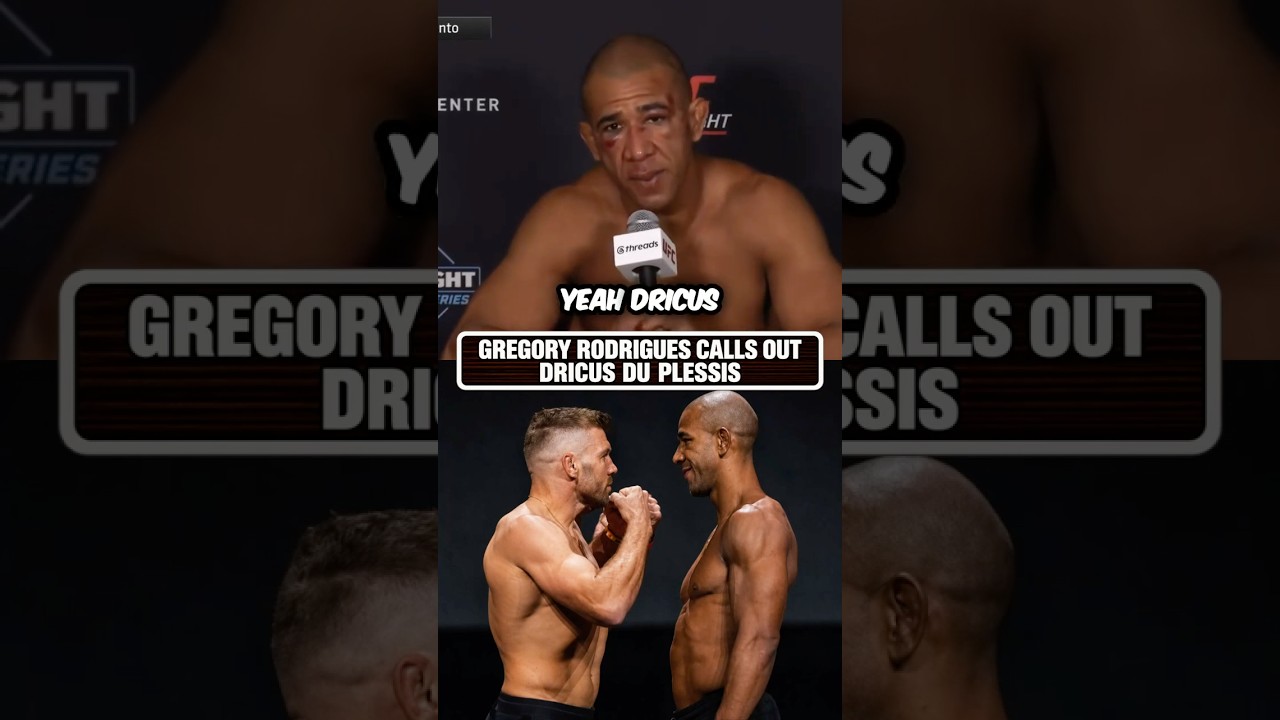 Gregory Rodrigues Calls Out Dricus Du Plessis😳👀 #ufc