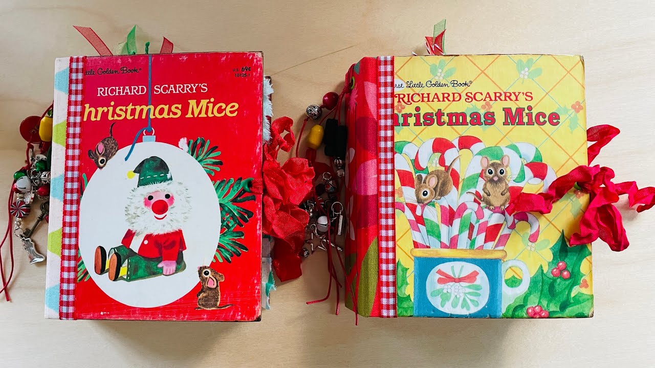 Two Adorable Christmas Mice Junk Journals for Sale (SOLD)