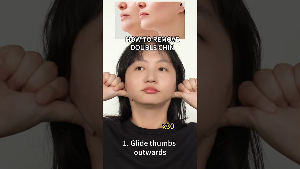 Massage for double chin #doublechin #doublechinreduction #jawline #massage #faceyoga