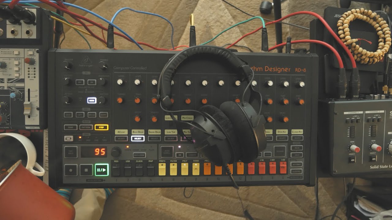 ☕rd-8 coffee break 4 [analog drum machine jam] no talking