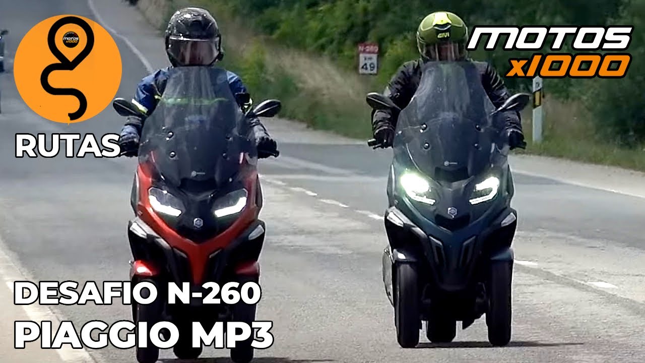 La N260, el eje Pirenaico, en Piaggio MP3: De La Seu d'Urgell a Portbou | Etapa 2