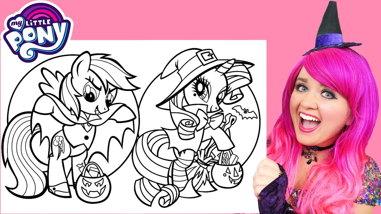 How To Color My Little Pony Halloween | Pencils