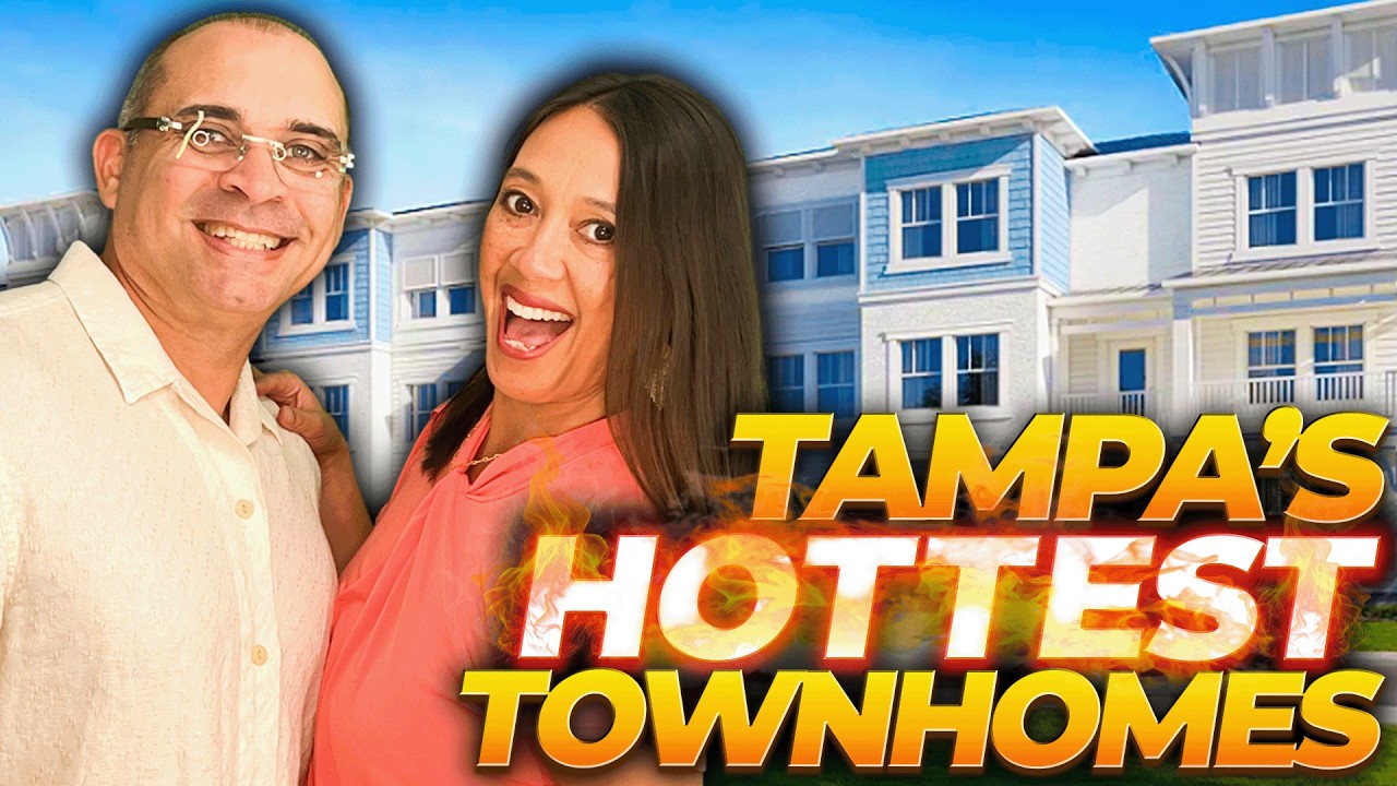 Living in Tampa Florida Hidden Gem | Tour DREAM HOMES at Townes West River by Lennar