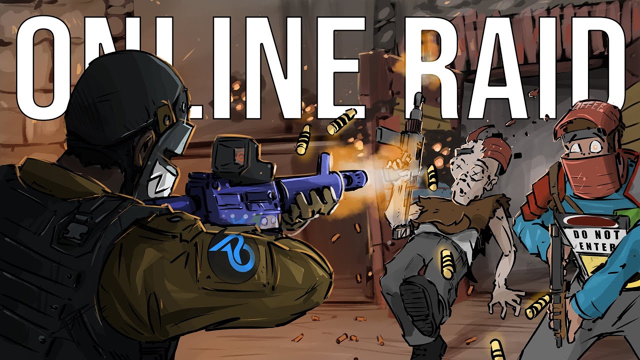 Rust - CLUTCHING hard in an ONLINE RAID (Blooprint Stream Highlights)
