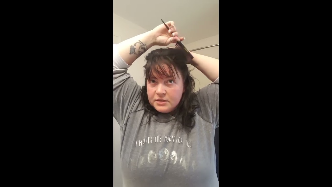Disguising thin hair! Half up style with toppers