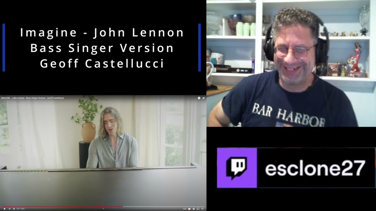 Reaction to Geoff Castellucci Bass Version of Imagine by John Lennon