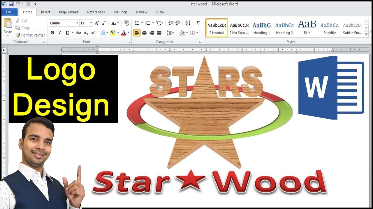 How to make a logo design in Microsoft word