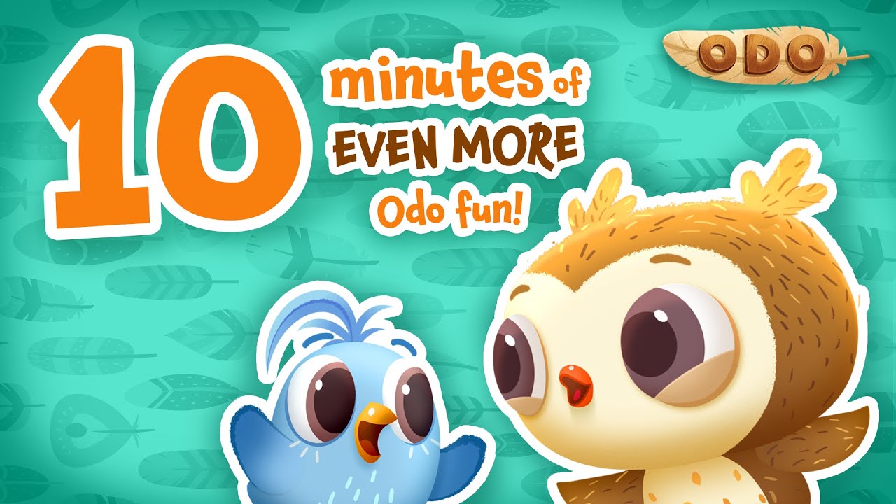 10 Minutes of EVEN MORE Odo Fun!🦉🎉| Odo Owl TV Series | Fun Kids Animation, Kids Video, Kids Film