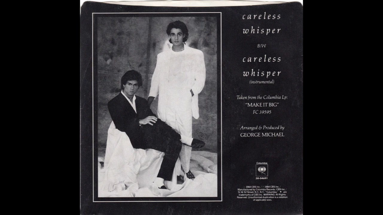 Wham – “Careless Whisper” (instrumental) (Columbia) 1984