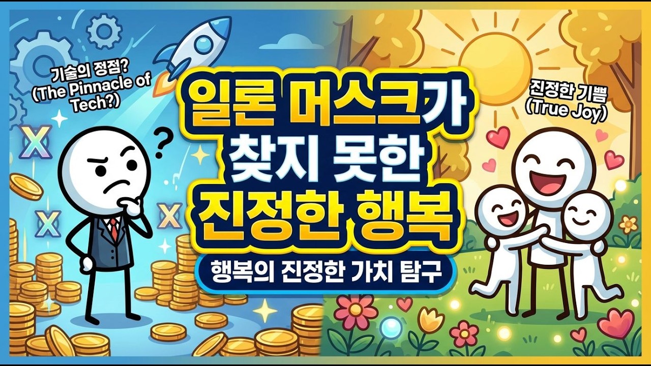 일론머스크가 찾지 못한 진정한 행복,우리들의 행복하다고 느끼는 심리기준  #행복#일론머스크 #행복지수 #행복기준#심리학