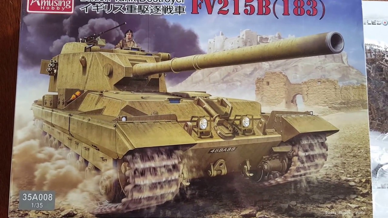 In box model British Tank Destroyer FV215B 183 - Amusing Hobby 35A008