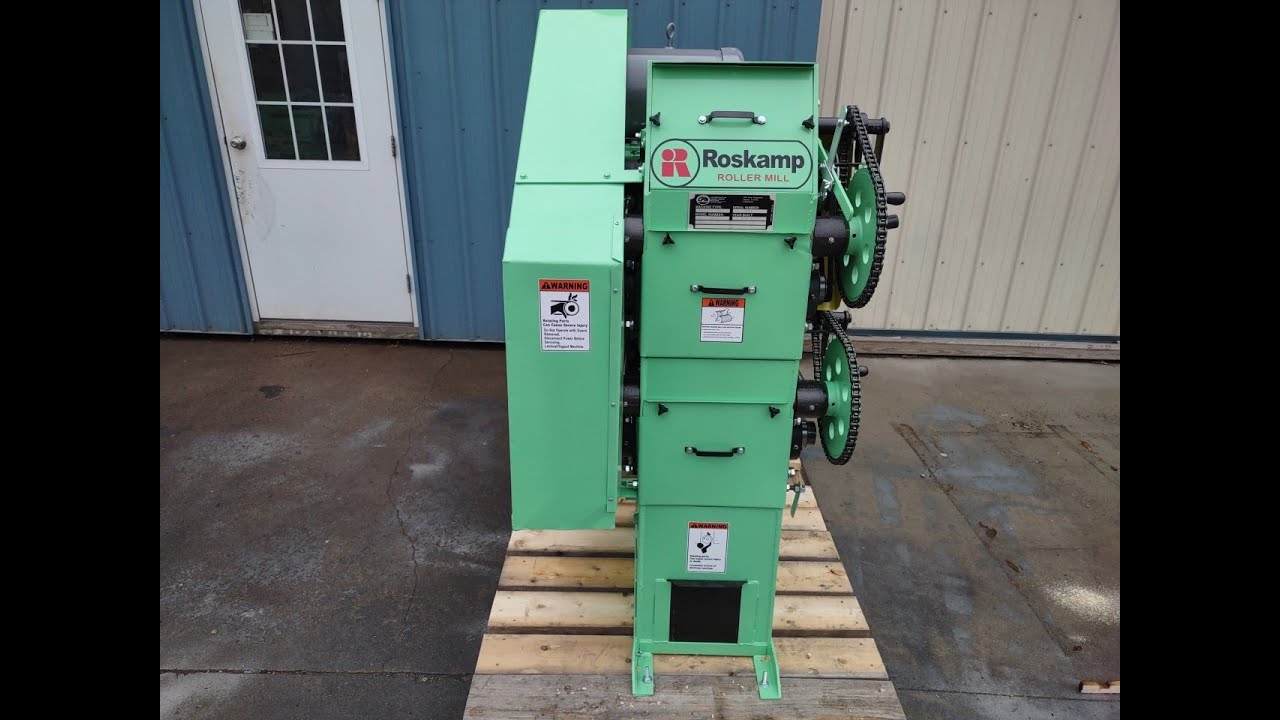 Roskamp Roller Mill 9X12 Double Pair